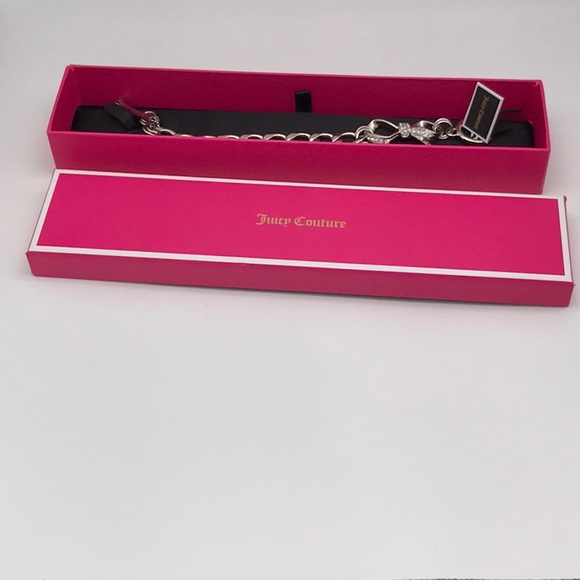 NWT JUICY COUTURE PAVE BOW STARTER TOGGLE BRACELET - Picture 5 of 7